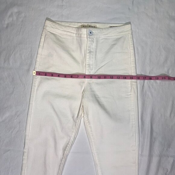Bullhead Denim Co. Uber High Rise Skinniest White Jeans – Size 7 - Picture 3 of 12
